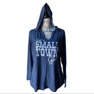 Just a Small Town girl lightweight hoodie